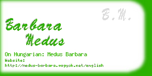 barbara medus business card